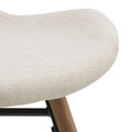 Scaun Batilda -A1, Actona, 47x53x82.5 cm, poliester/lemn de stejar, bej nisip