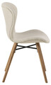 Scaun Batilda -A1, Actona, 47x53x82.5 cm, poliester/lemn de stejar, bej nisip