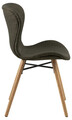 Scaun Batilda -A1, Actona, 47x53x82.5 cm, poliester/lemn de stejar, kaki