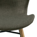 Scaun Batilda -A1, Actona, 47x53x82.5 cm, poliester/lemn de stejar, kaki