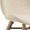 Scaun Batilda -A1, Actona, 47x53x82.5 cm, tesatura Boucle/lemn de stejar, crem