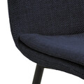 Scaun Becca, Actona, 46x55x85.5 cm, tesatura structurata/otel, albastru inchis