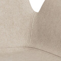 Scaun Beth, Actona, 57.5x55x81 cm, rotativ, poliester/otel, bej nisip