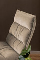 Fotoliu Blizzard, Actona, 70x80x98 cm, rotativ, tesatura Chenille/otel, bej