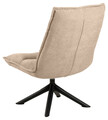 Fotoliu Blizzard, Actona, 70x80x98 cm, rotativ, tesatura Chenille/otel, bej