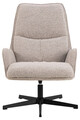 Fotoliu Bosley, Actona, 72x84x93 cm, rotativ, tesatura Boucle/otel, bej