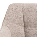 Scaun Brenda, Actona, 59x54.5x84.5 cm, tesatura Boucle/otel, bej