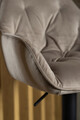 Scaun de bar Brooke, Actona, 52x52x109 cm, rotativ, catifea/otel, bej