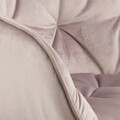 Scaun Brooke, Actona, 58x55x83 cm, catifea/otel, roz pudrat