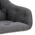 Scaun Brooke, Actona, 57x54.5x82 cm, rotativ, tesatura Boucle/otel, antracit