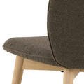 Scaun Cindy, Actona, 49x56x89 cm, tesatura Boucle/lemn de stejar, grej
