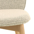 Scaun Cindy, Actona, 49x56x89 cm, tesatura Boucle/lemn de stejar, crem