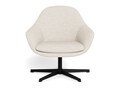 Fotoliu Claremore, Actona, 74x72x81 cm, rotativ, tesatura Boucle/otel, crem