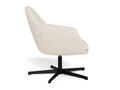Fotoliu Claremore, Actona, 74x72x81 cm, rotativ, tesatura Boucle/otel, crem