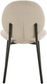 Scaun Cliff, Actona, 50x57.5x87 cm, tesatura structurata/otel, bej