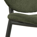 Scaun Cliff, Actona, 50x57.5x87 cm, tesatura structurata/otel, verde forest