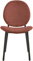 Scaun Cliff, Actona, 50x57.5x87 cm, tesatura structurata/otel, teracota