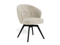 Scaun Darlene, Actona, 58.5x60x80 cm, rotativ, tesatura Chenille/otel, bej