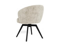 Scaun Darlene, Actona, 58.5x60x80 cm, rotativ, tesatura Chenille/otel, bej