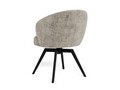 Scaun Darlene, Actona, 58.5x60x80 cm, rotativ, tesatura Chenille/otel, gri