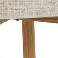 Scaun Darlene, Actona, 55.5x60x80.5 cm, tesatura Chenille/lemn de stejar, bej/natural