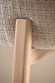 Scaun Darlene, Actona, 55.5x60x80.5 cm, tesatura Chenille/lemn de stejar, bej/natural