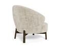 Fotoliu Darlene, Actona, 77.5x78x78 cm, tesatura Chenille/lemn de cauciuc, bej