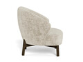 Fotoliu Darlene, Actona, 77.5x78x78 cm, tesatura Chenille/lemn de cauciuc, bej