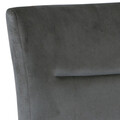 Scaun Demi, Actona, 45x55x90.5 cm, catifea/otel, gri inchis