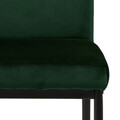 Scaun Demi, Actona, 45x55x90.5 cm, catifea/otel, verde inchis