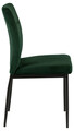 Scaun Demi, Actona, 45x55x90.5 cm, catifea/otel, verde inchis