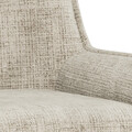 Scaun de bar Eddie, Actona, 51x50.5x114 cm, rotativ, tesatura Chenille/otel, bej