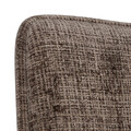 Scaun Eddie, Actona, 59x56x81 cm, rotativ, tesatura Chenille/otel, maro pudrat