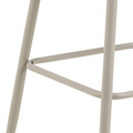Scaun de bar Eleanor, Actona, 54x52x105 cm, tesatura structurata/otel, bej