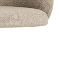 Scaun de bar Eleanor, Actona, 53x56x110 cm, rotativ, tesatura structurata/otel, bej