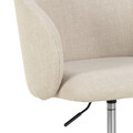 Scaun de birou Eleanor, Actona, 56x57x83 cm, rotativ, tesatura structurata/otel, bej