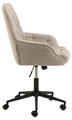 Scaun de birou Erik, Actona, 60x67.5x106 cm, rotativ, tesatura Boucle/otel, bej