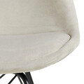 Scaun Eris, Actona, 48.5x54x85.5 cm, catifea/otel, bej nisip