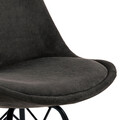 Scaun Eris, Actona, 48.5x54x85.5 cm, tesatura corduroy/otel, antracit