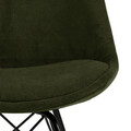 Scaun Eris, Actona, 48.5x54x85.5 cm, tesatura corduroy/otel, verde olive