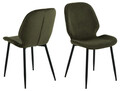 Scaun Femke, Actona, 47.5x57.5x85 cm, tesatura corduroy/otel, verde olive