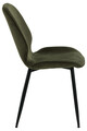 Scaun Femke, Actona, 47.5x57.5x85 cm, tesatura corduroy/otel, verde olive