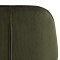 Scaun Femke, Actona, 47.5x57.5x85 cm, tesatura corduroy/otel, verde olive