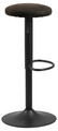 Scaun de bar Finch, Actona, 40x40x82 cm, rotativ, poliester/otel, antracit