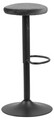 Scaun de bar Finch, Actona, 40x40x82 cm, rotativ, catifea/otel, gri inchis
