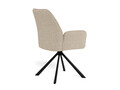 Scaun Glenda, Actona, 61x63x88.5 cm, rotativ, tesatura structurata/otel, bej