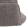 Scaun Glenda, Actona, 61x63x88.5 cm, rotativ, tesatura structurata/otel, gri maro deschis