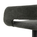 Scaun de bar Grace, Actona, 54.5x48.5x101 cm, rotativ, poliester/otel, gri inchis