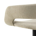 Scaun de bar Grace, Actona, 54.5x48.5x101 cm, rotativ, poliester/otel, bej nisip