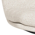 Scaun Grafton, Actona, 50.5x65x96.5 cm, rotativ, tesatura Boucle/otel, crem
